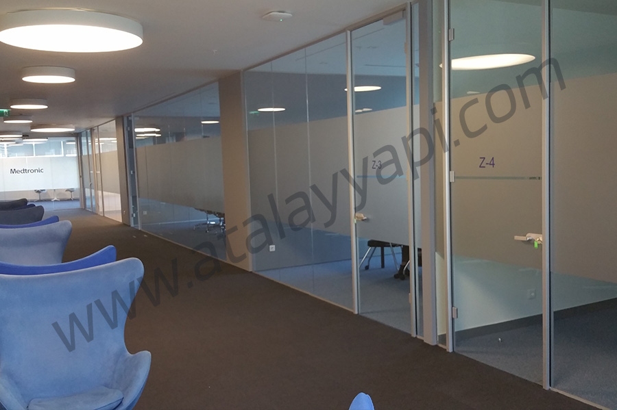 Medtronic Conviden Tek Camlı Ofis Bölme Üretimi