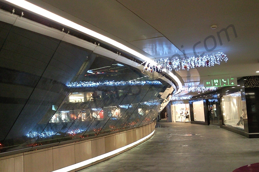 Kanyon Avm Cam Cama Kayar Toplanır Üretimi